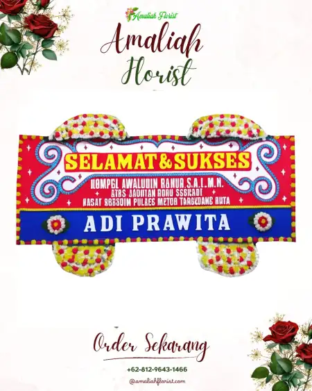 Papan Bunga Ucapan Selamat Bajulmati